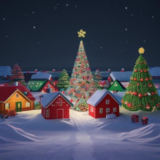 Christmas Candy Tree in Santa's Village at the North Pole