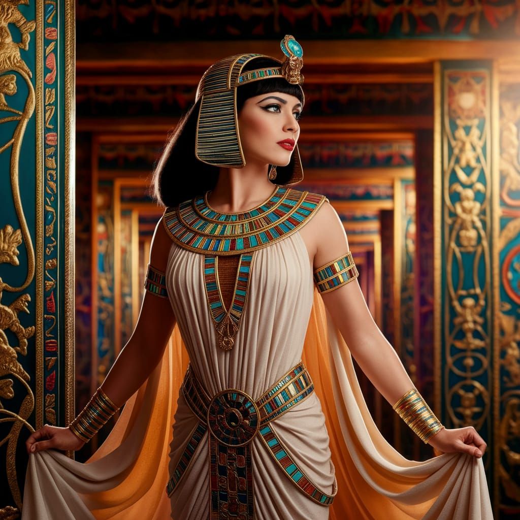 Theda Bara as Cleopatra in Ancient Egypt Photo