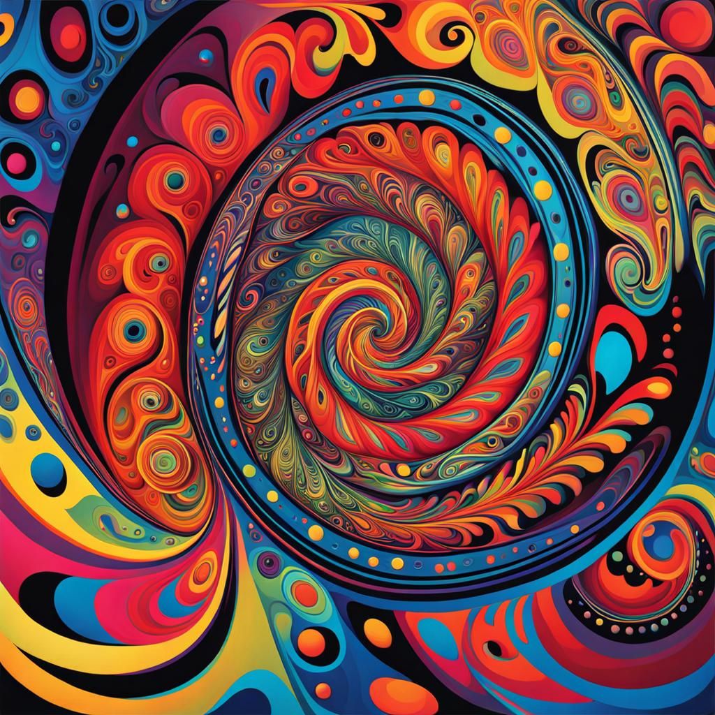 an abstract psychedelic art