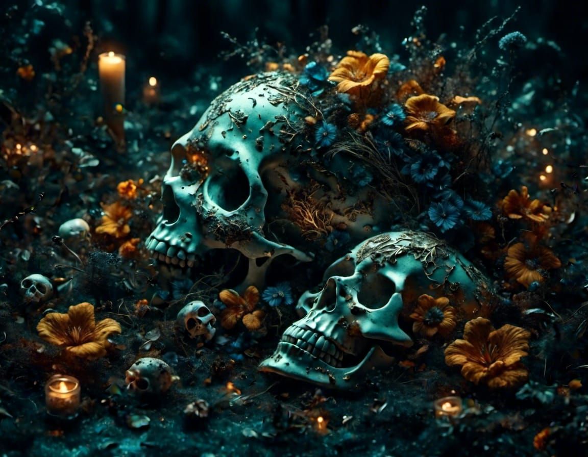 SKELETONS, SKULLS, & BONES <lora:Cups:1.0>