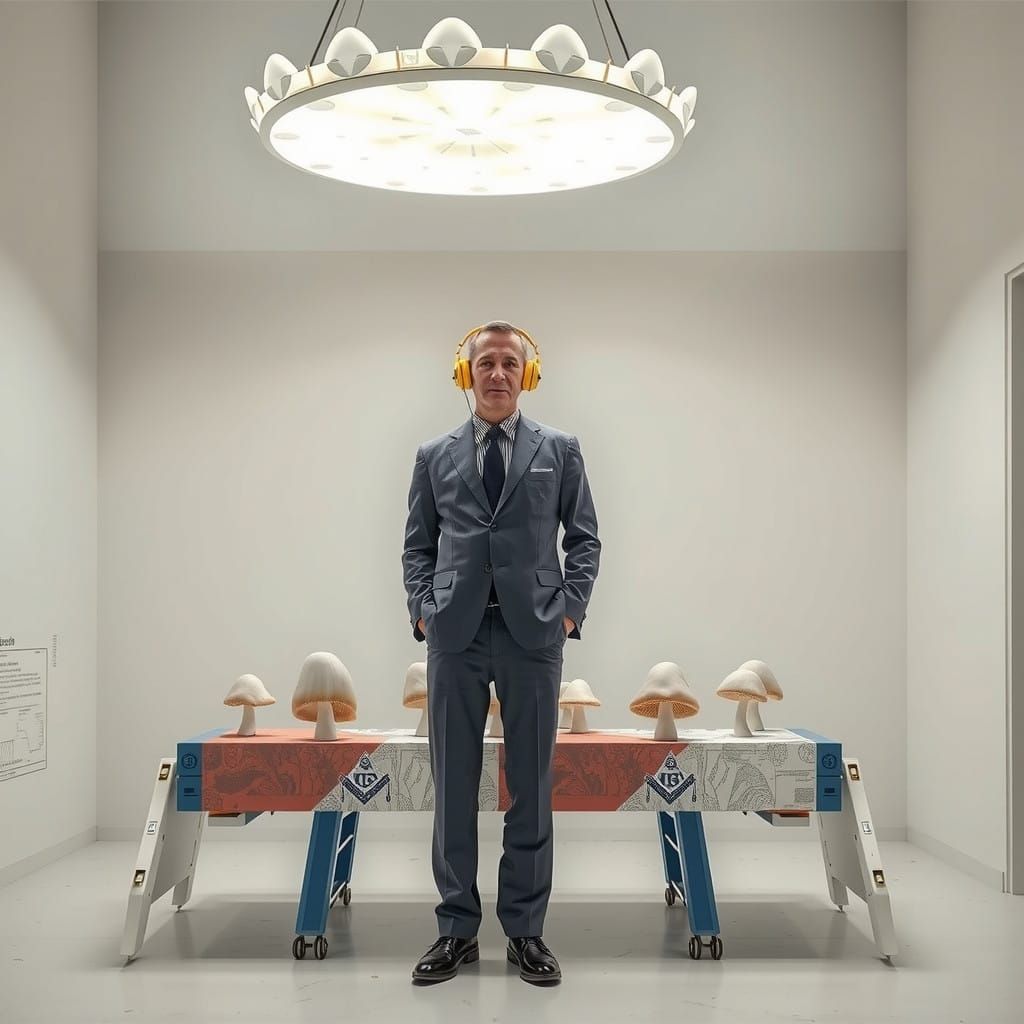Surreal Mushroom Celebration with Freemason Fungi and Futuri...