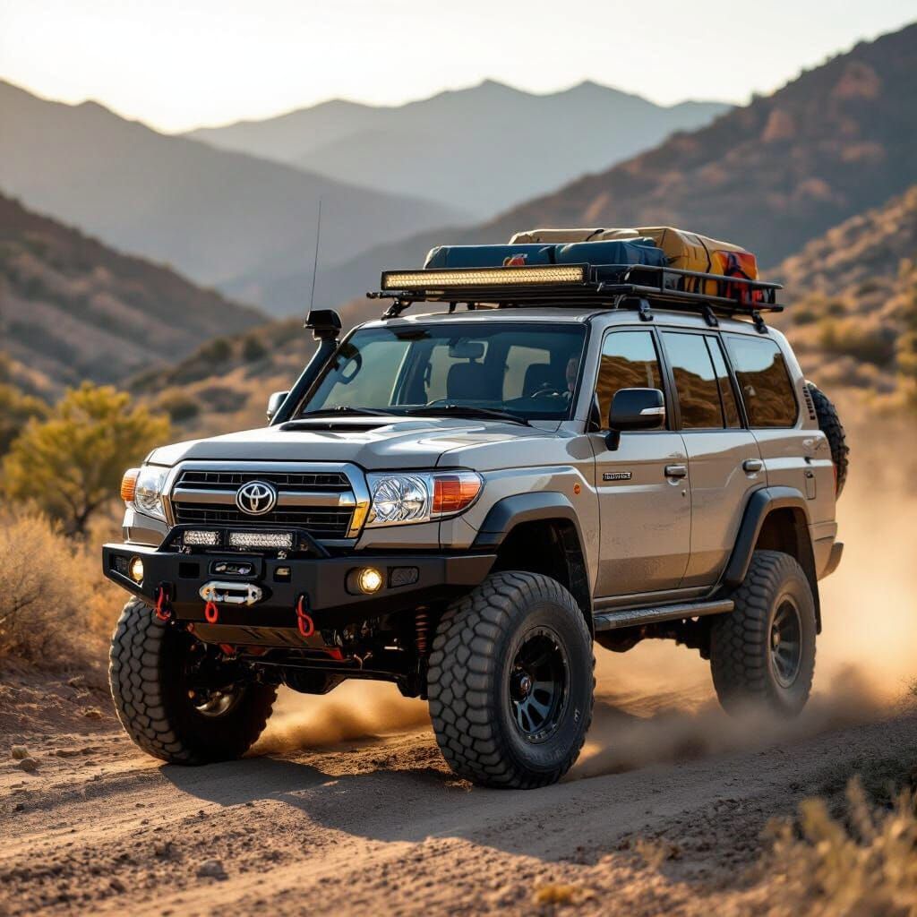 2025 Toyota Land Cruiser on Mountain Dirt Road