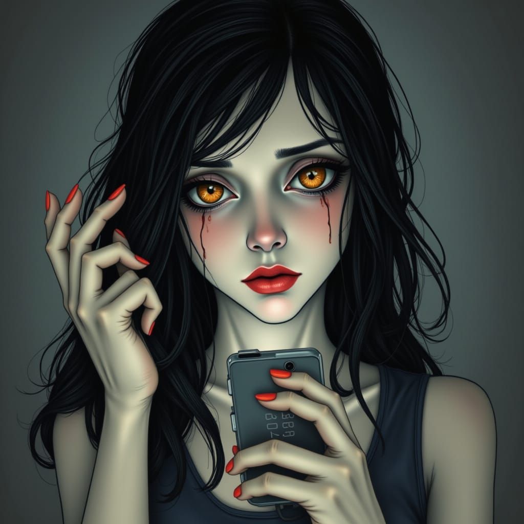 Distraught Woman in Desperate Call