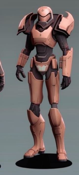 Armored Sci-Fi Marine Concept Art