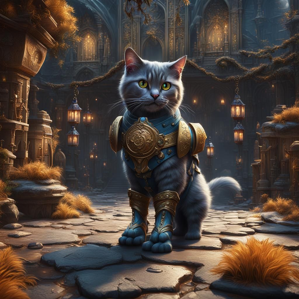 Puss in Boots Detailed Matte Painting