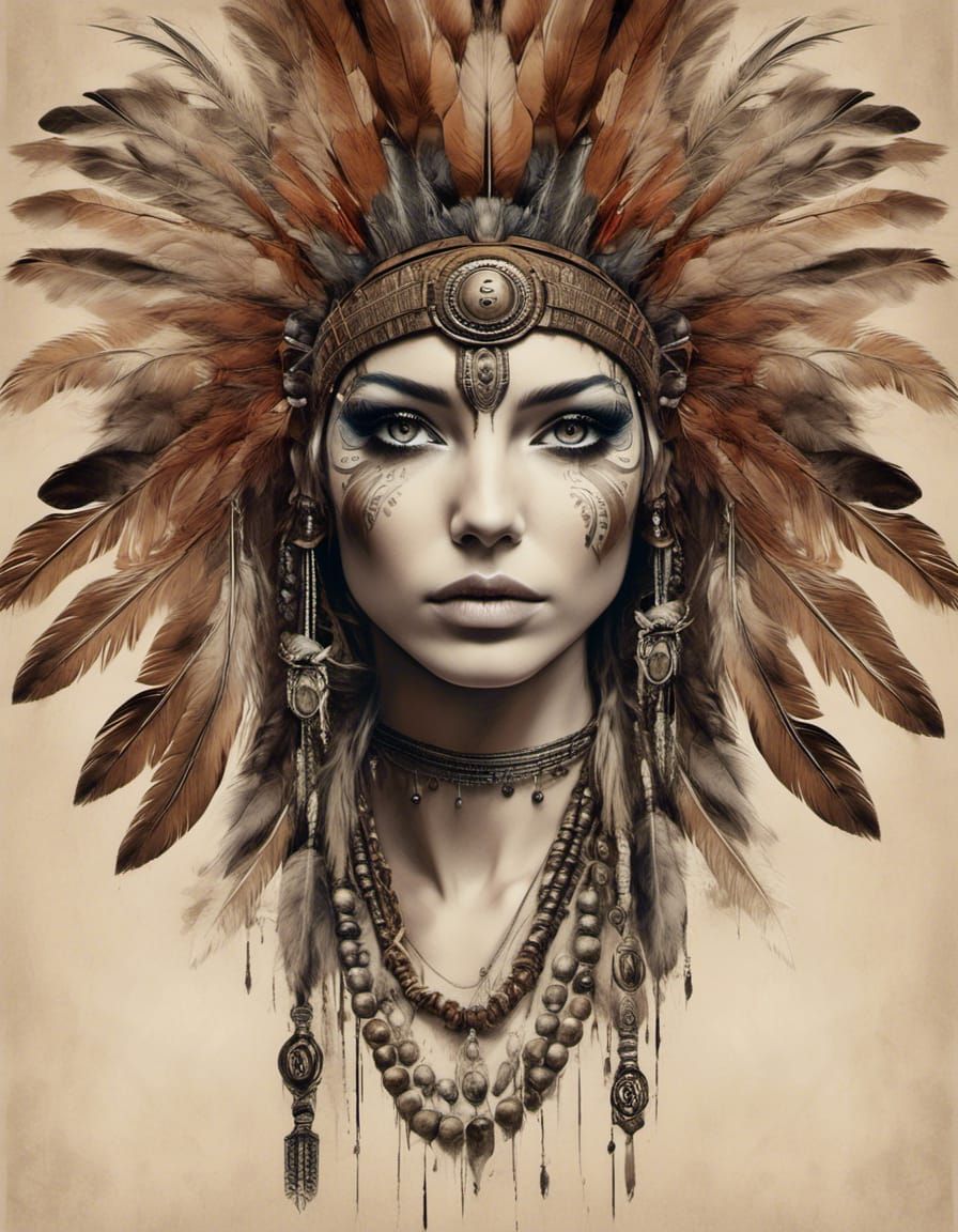 Beautiful Indian warrior