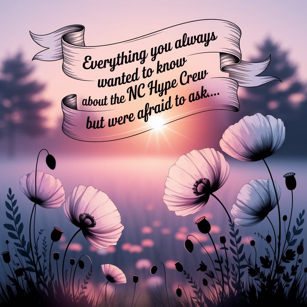 Whimsical Watercolour Banner with Poppies at Dawn