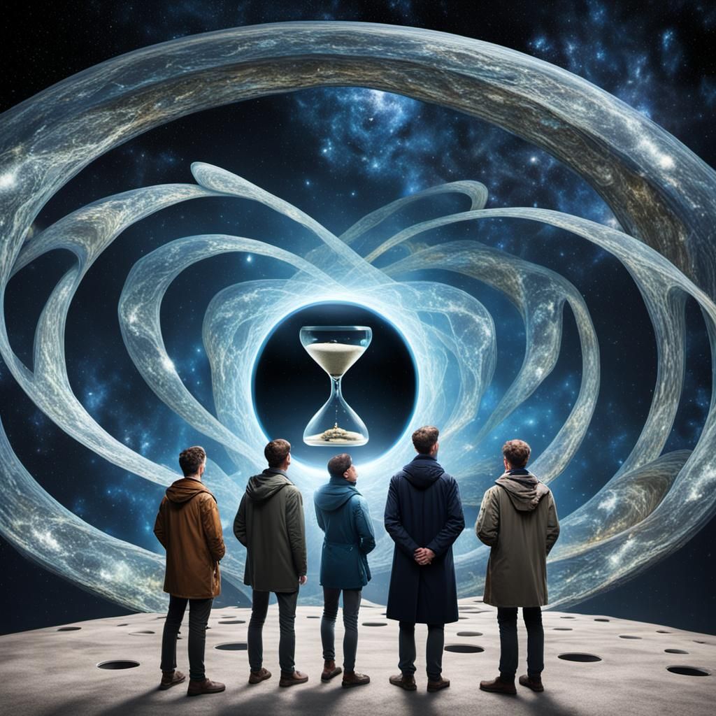 Inter-dimensional Time Travelers Explore a Wormhole