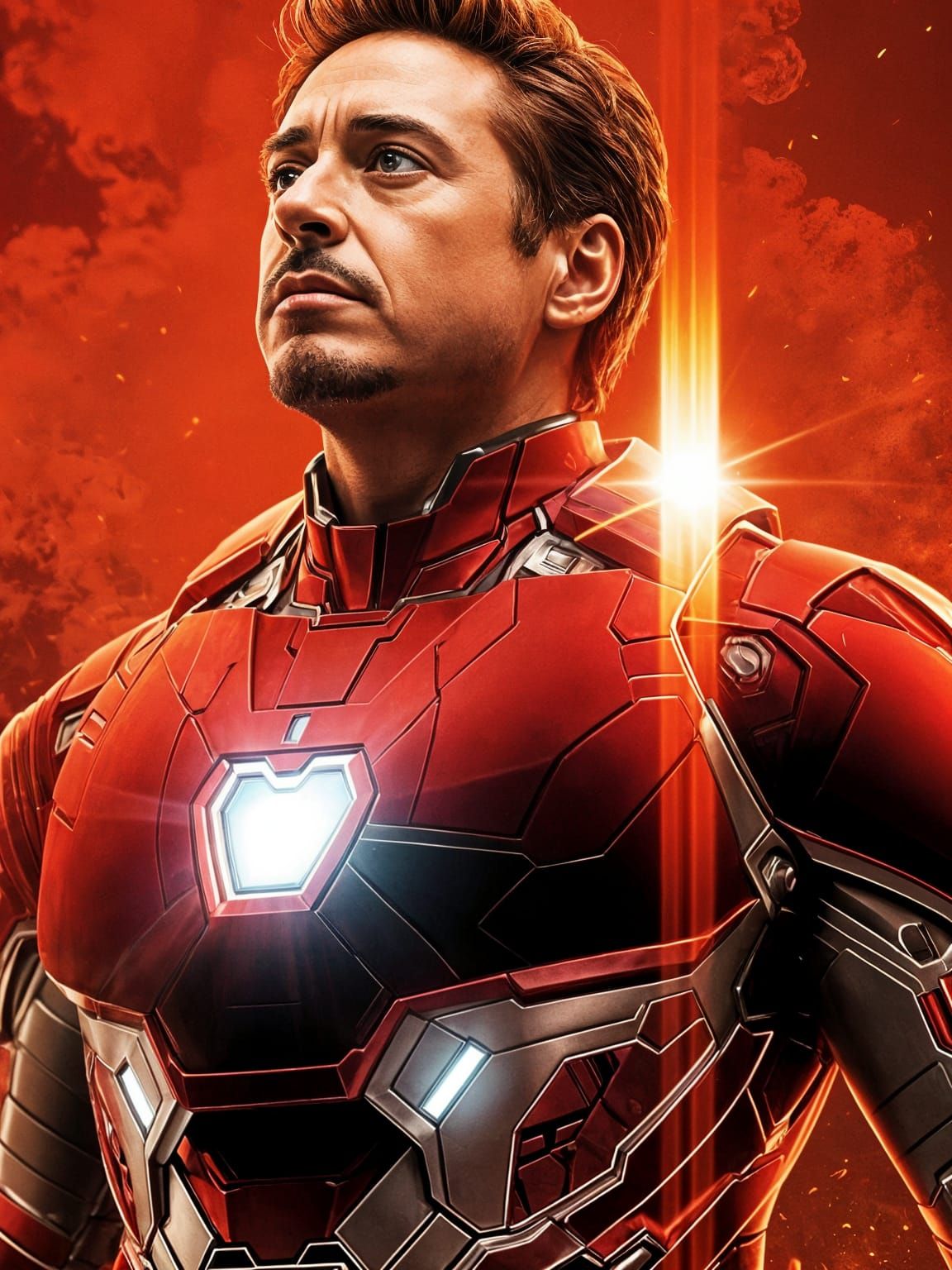 Robert Downey Jr. as Heroic Iron Man