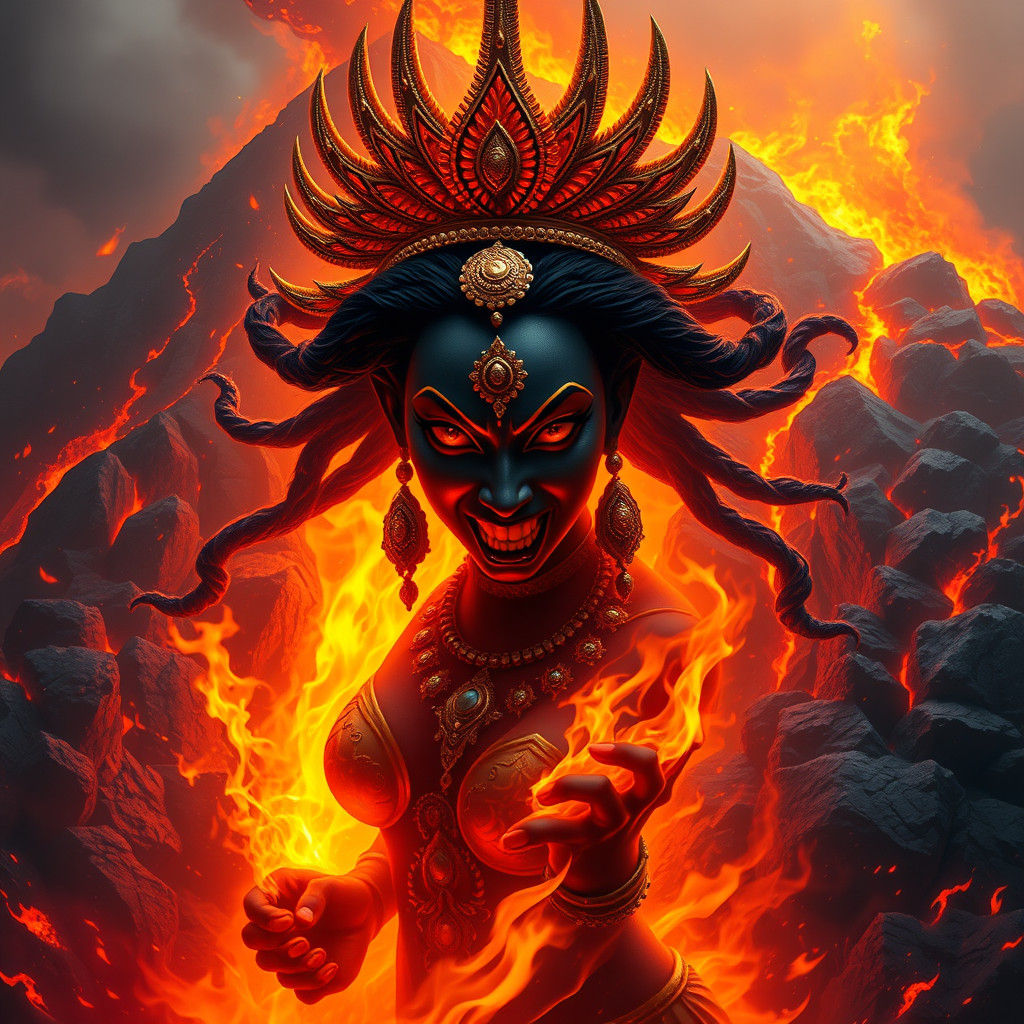 Angry Goddess Kali