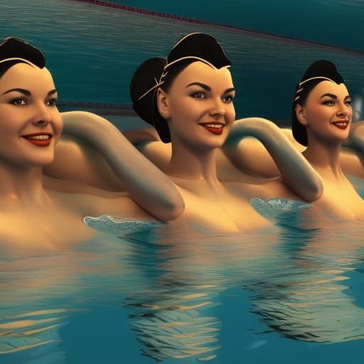 Esther Williams Synchronized Swimming in 3D