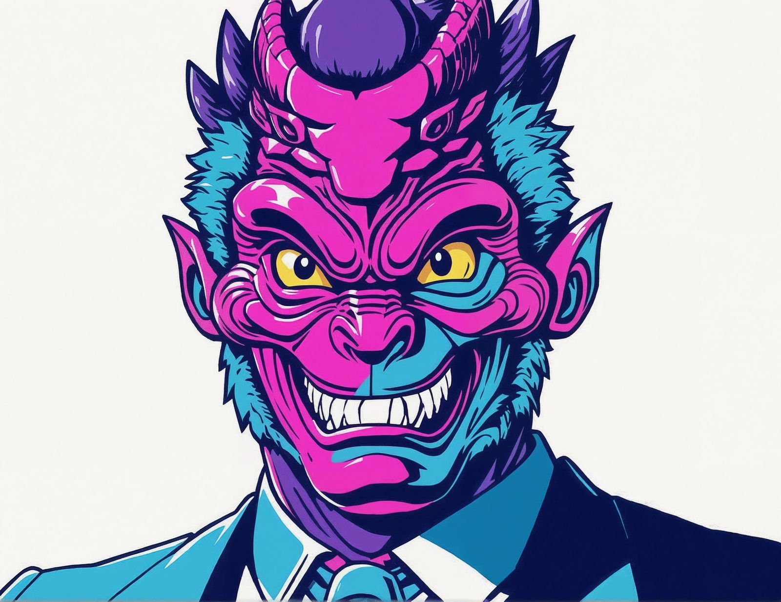 Power Ranger Kaiju Fusion in 80s Japanese Style