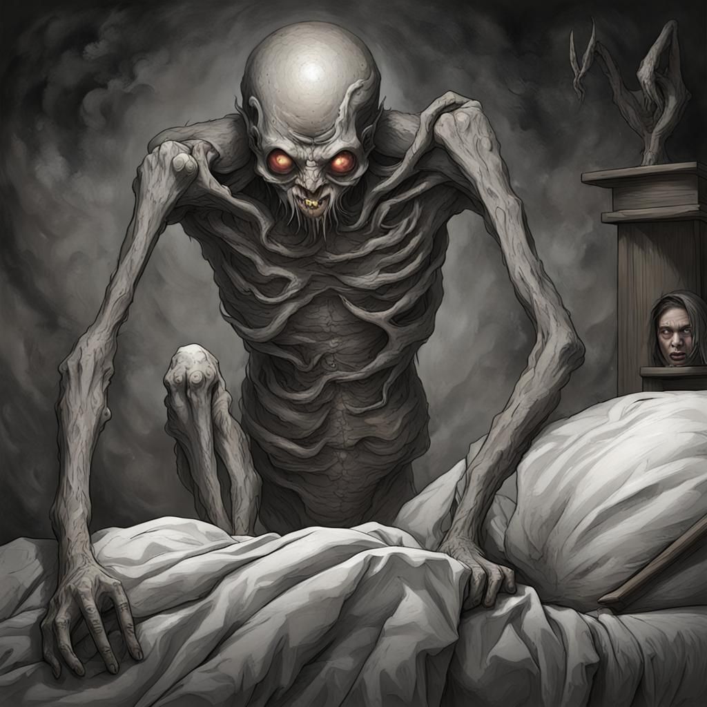 Horrific Insectoid Sleep Paralysis Demon