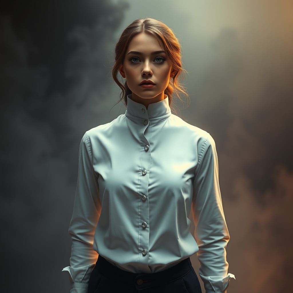 Mystical Maria Ehrich in Whimsical White Attire