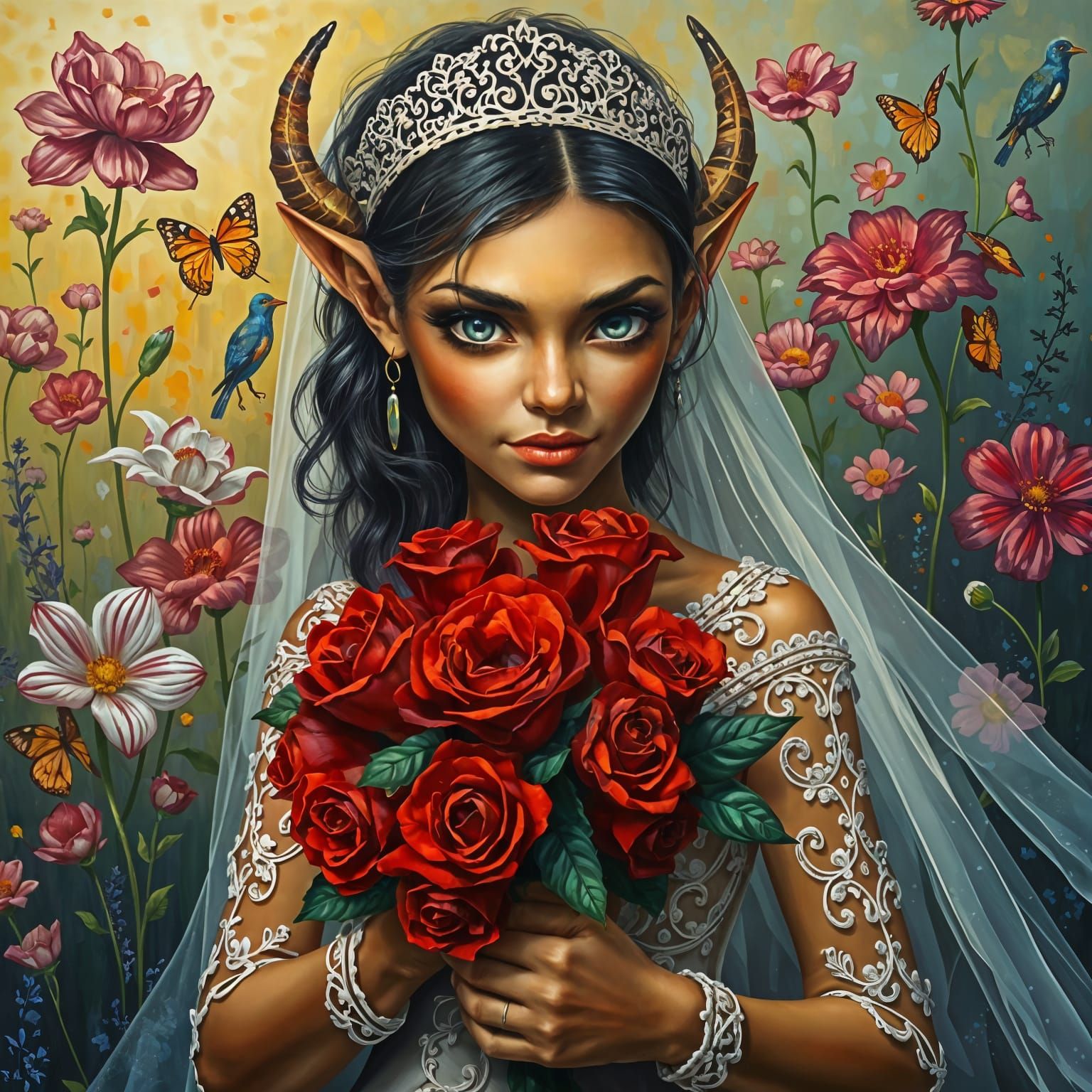 Cute Female Orc Bride