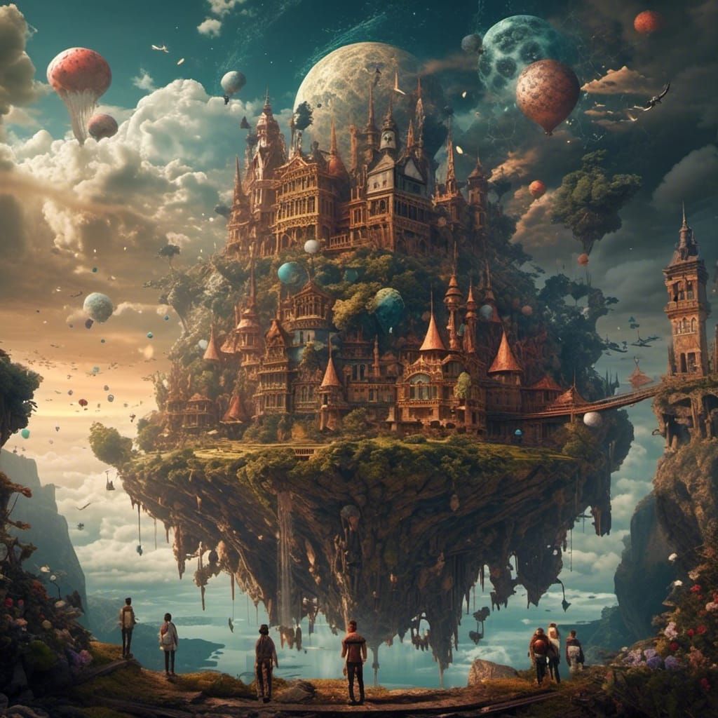 Fantastical Dreamscape in Detailed Matte Painting