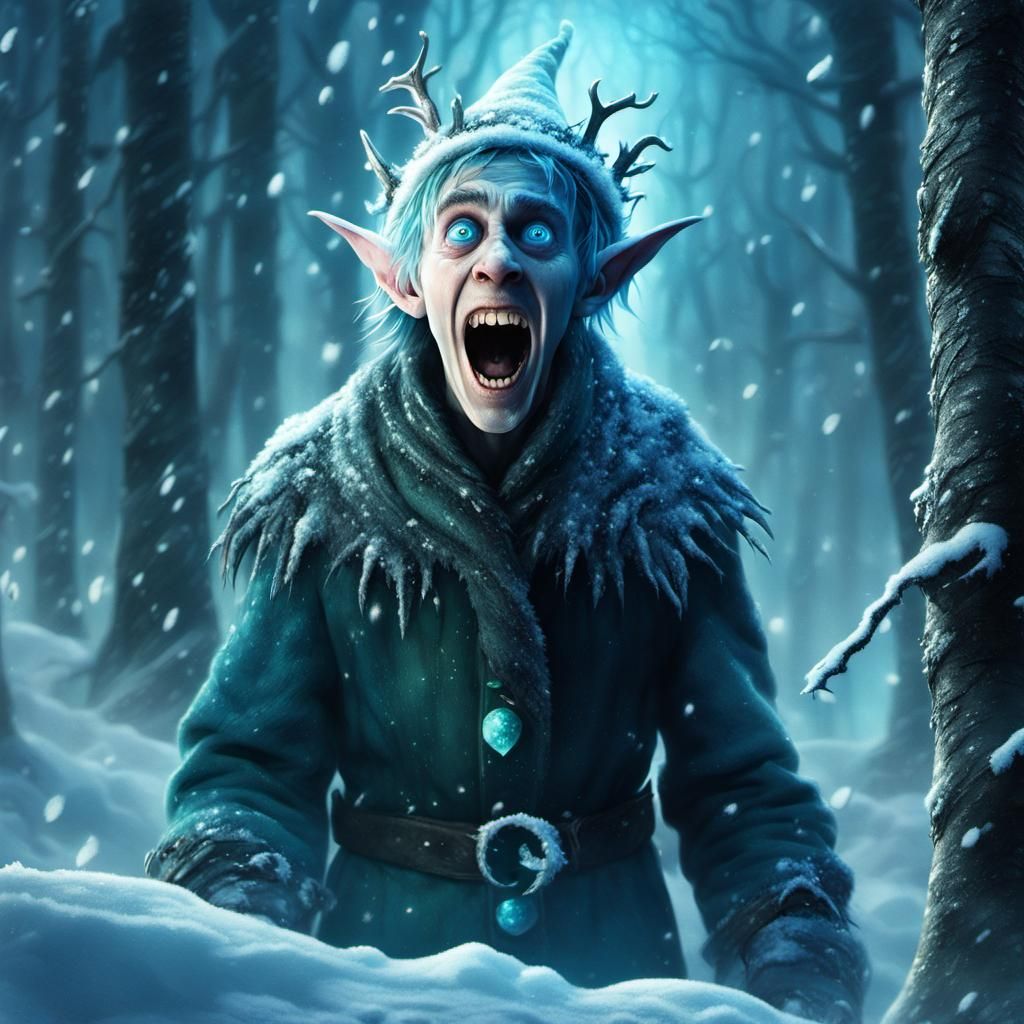 Elf in Nightmarish Winter Wonderland