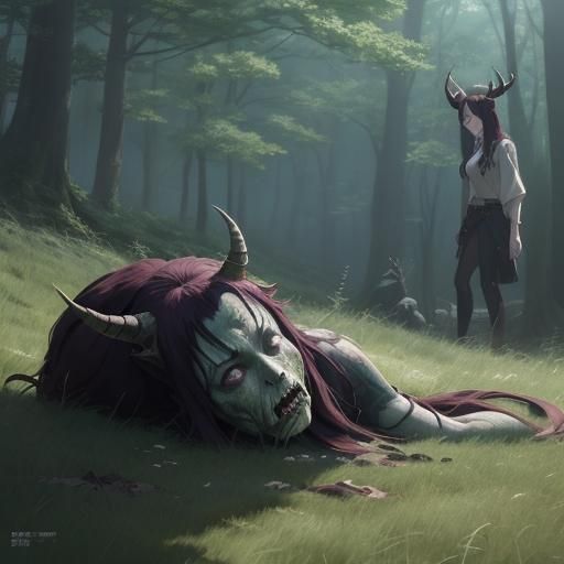 Zombie Feast: Ghibli-Style Anime Horror