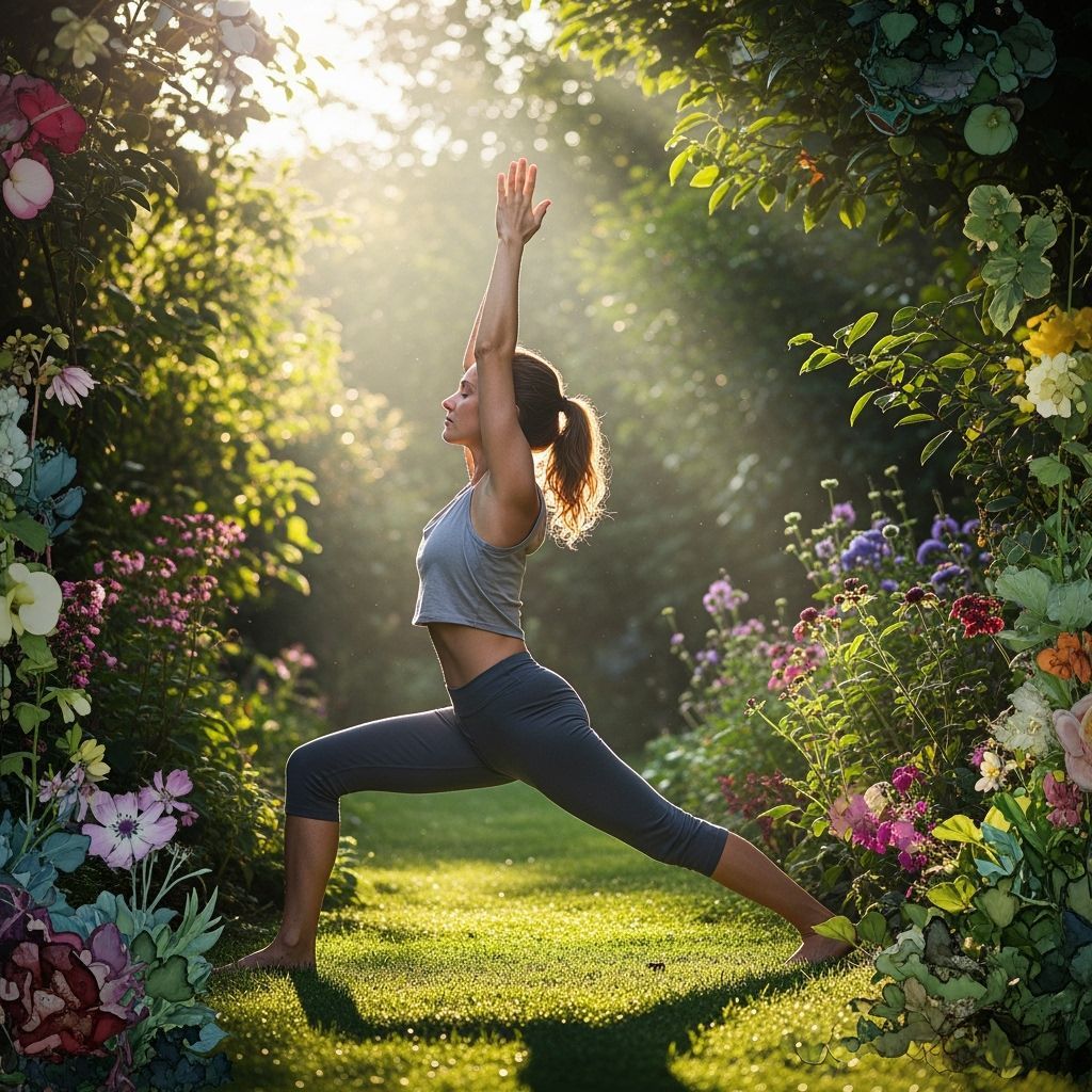 Art Brut Yoga Serenity at Sunrise Garden