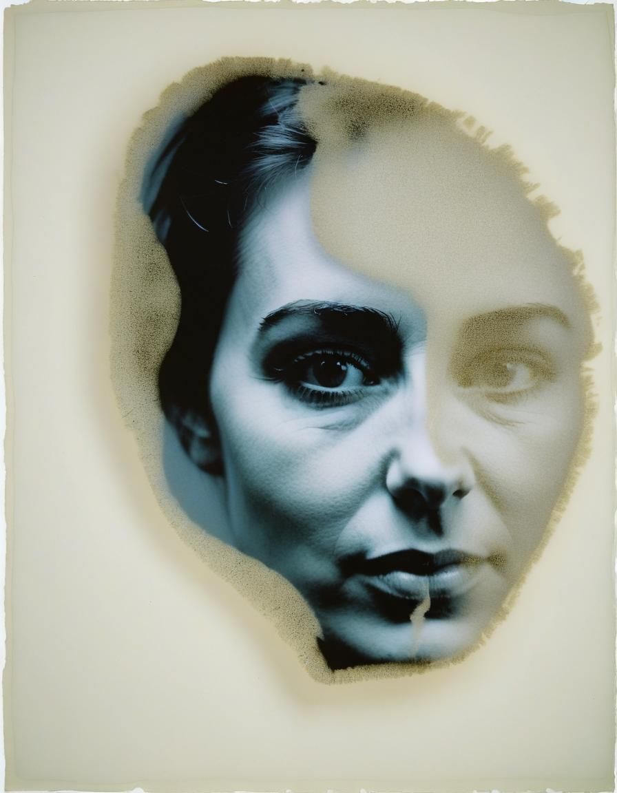 Surreal Portrait in Velvet Painted Style