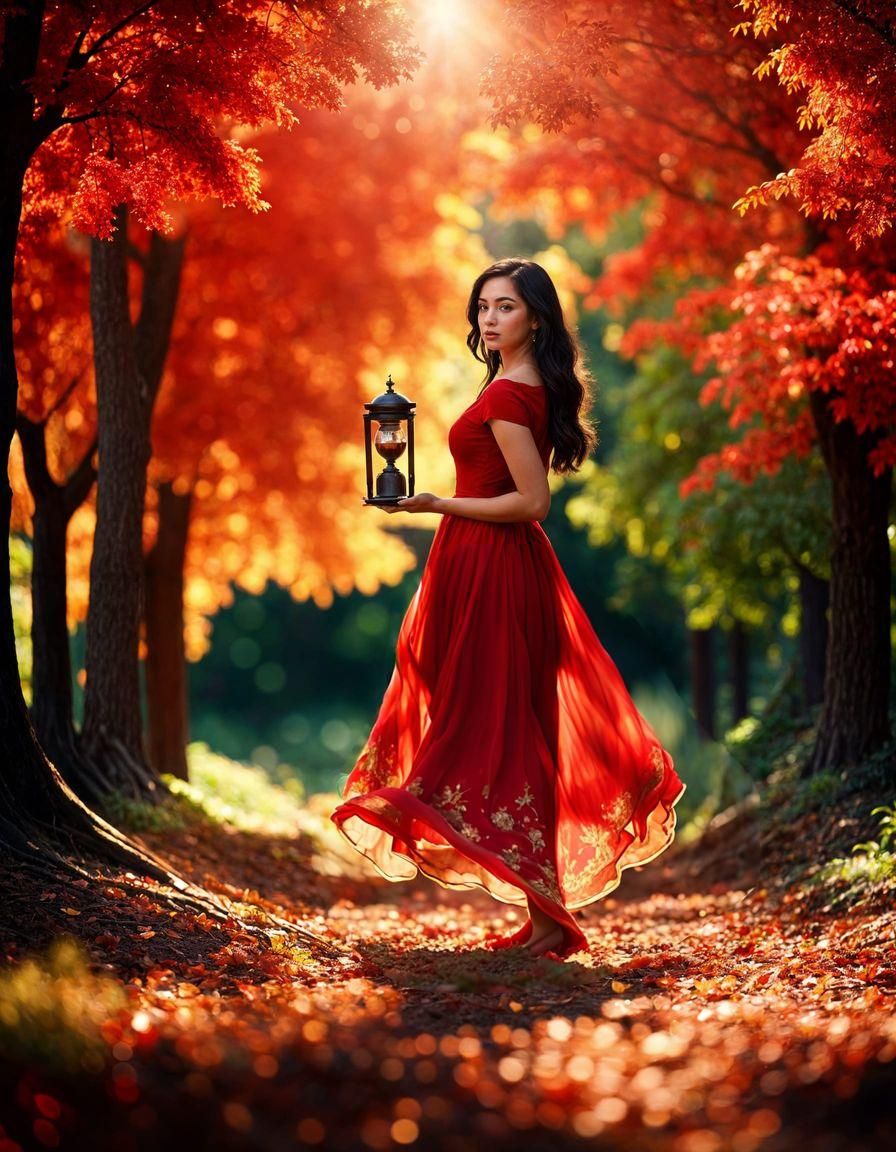 Hourglass Figure Model in Natural Daylight