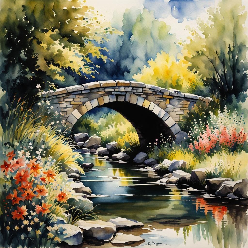 The old stone bridge