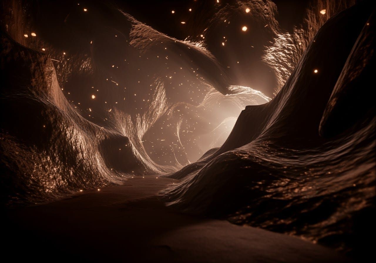 Spectacular Crystal Cave Environment in Cinematic Style