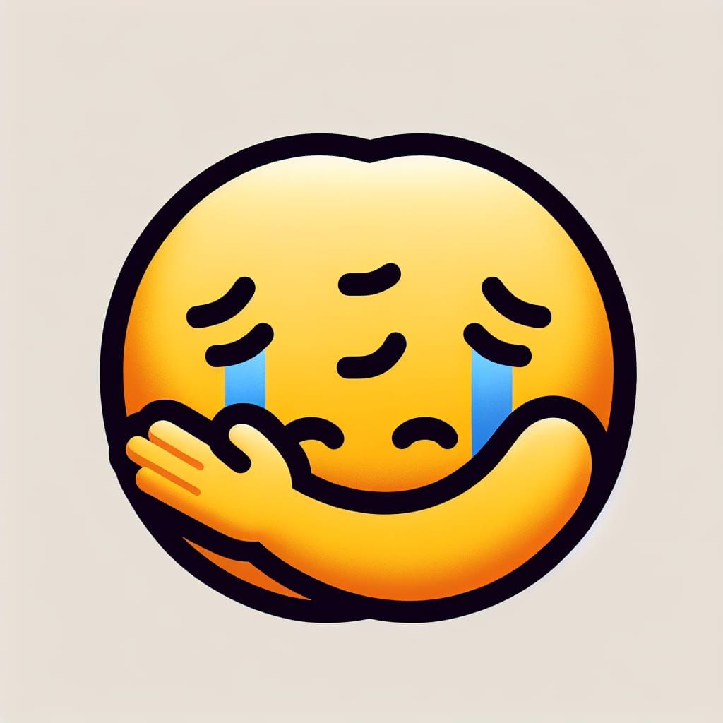 Sad Hug Emoji: Comfort and Empathy