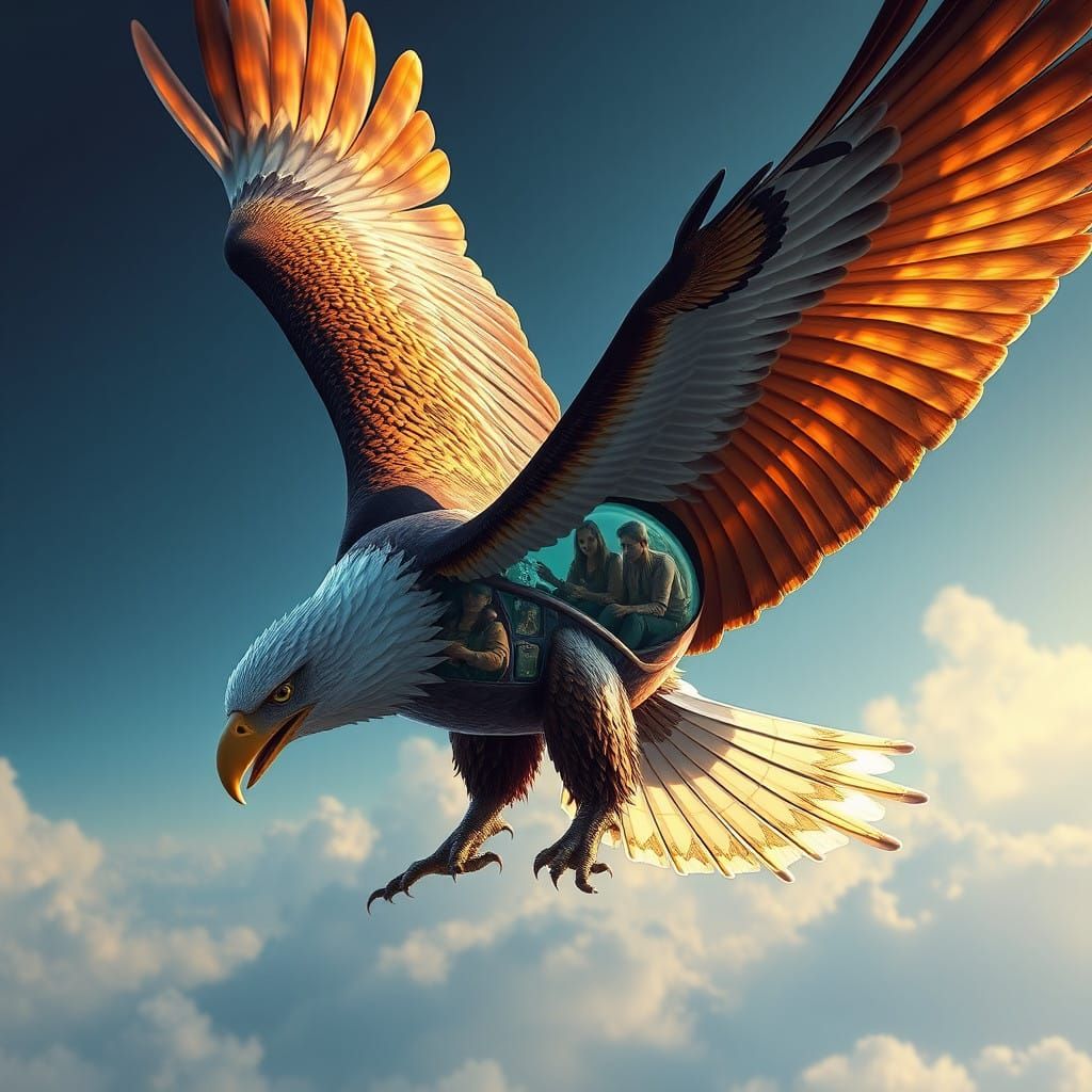 Eagle Transport in Flight