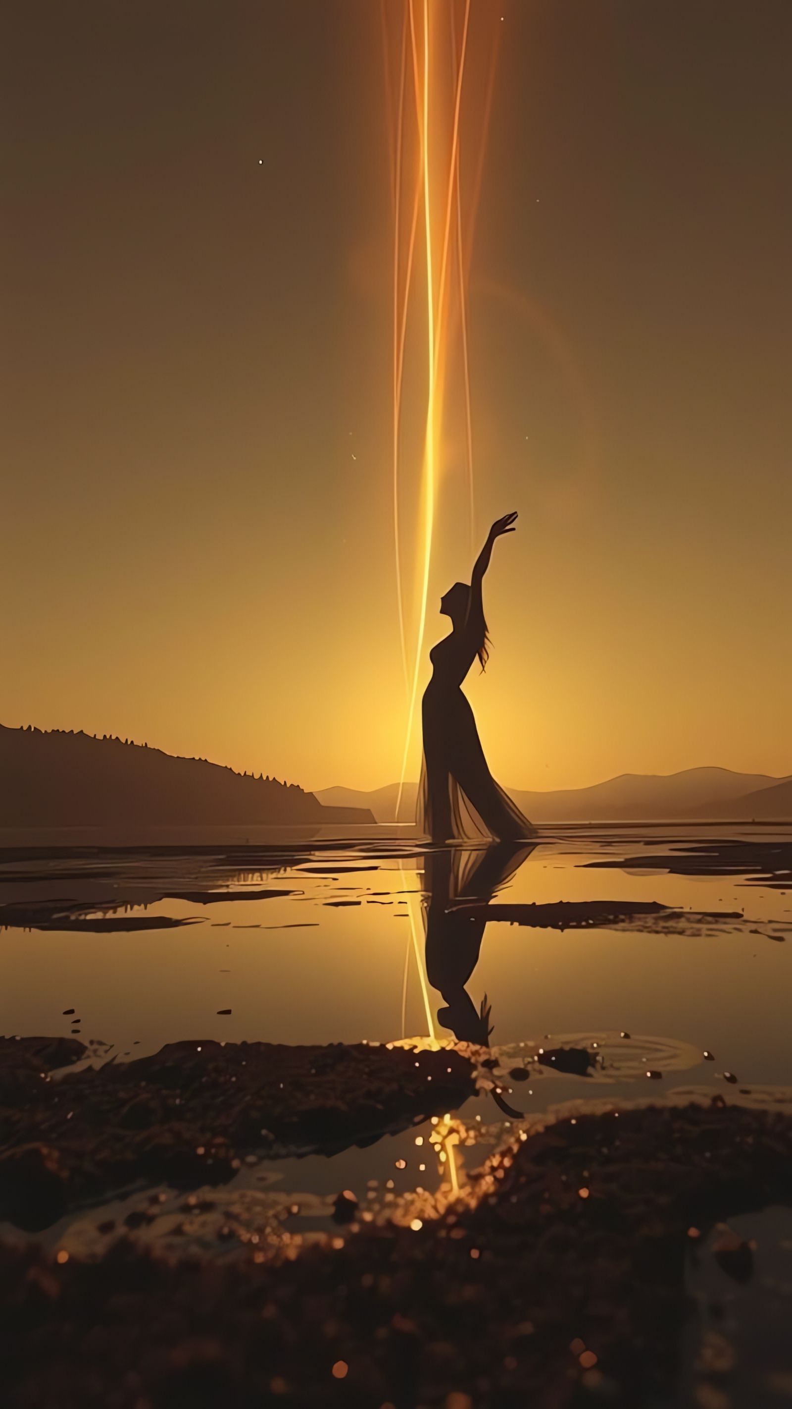 Dancing Princess in Whimsical Impressionist Portrait with Do...