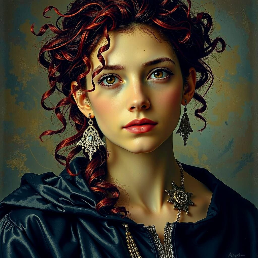 Masterpiece of Twisting Red Forms in Hyper-realism