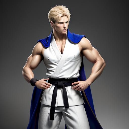 Hyper-Realistic Portrait of Nero in Martial Arts Gi