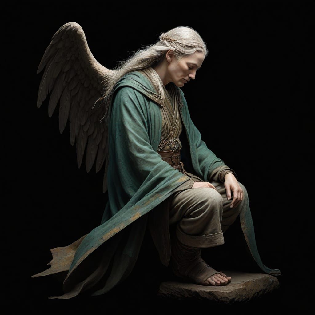 Ethereal Leprechaun Landscape in Warm, Golden Light