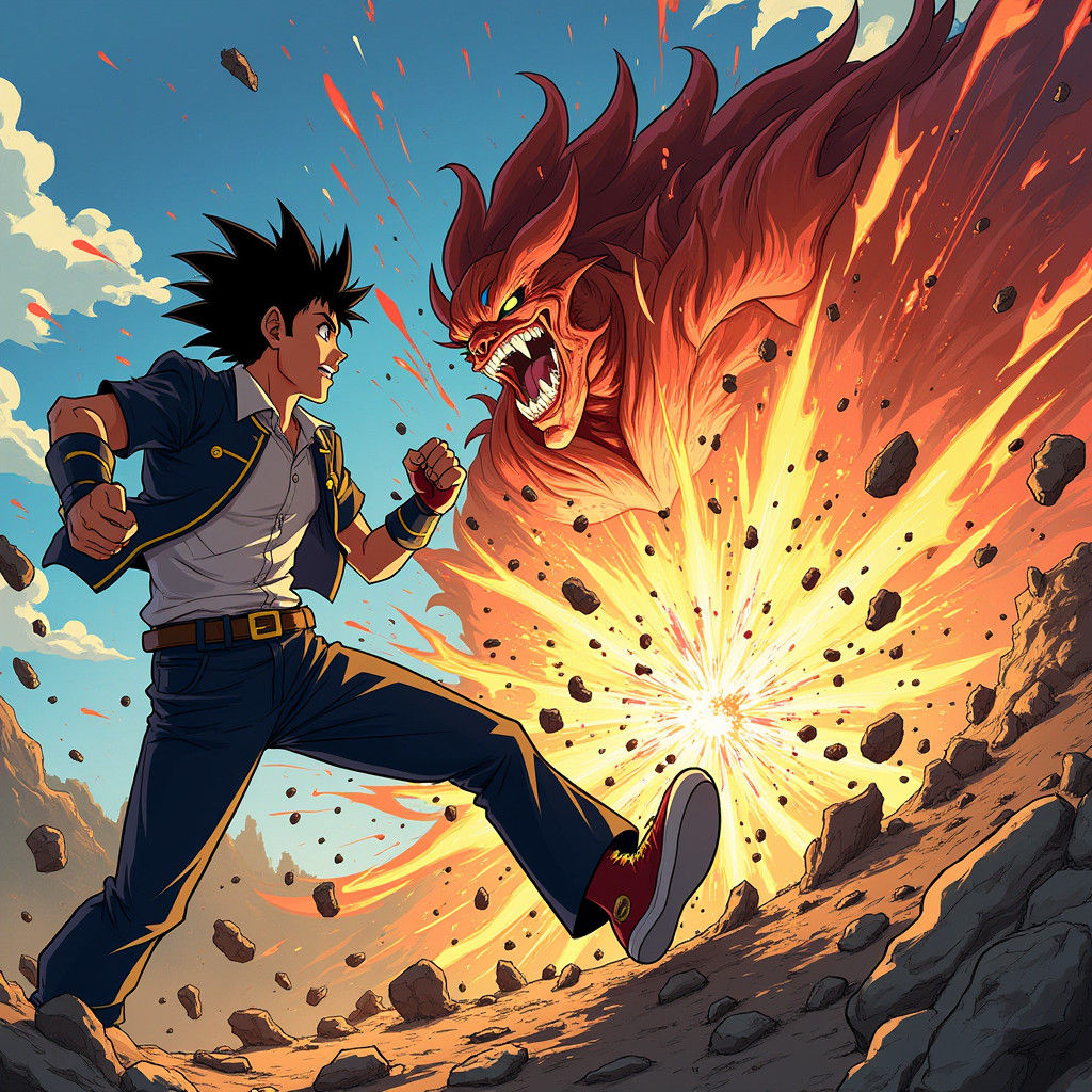 Epic Anime Battle: Jotaro Kujo vs DIO Brando