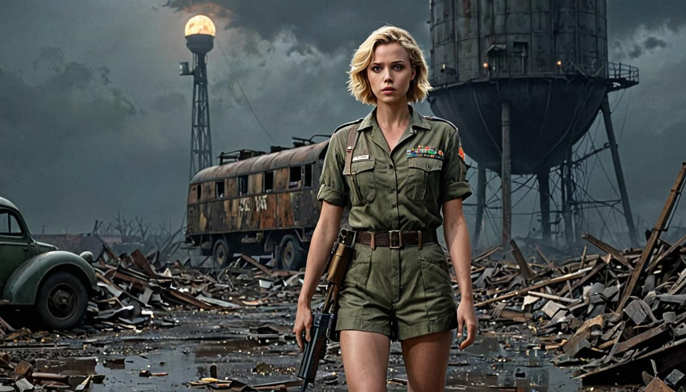 Wasteland Water Tower: Haunting 1940s Masterpiece