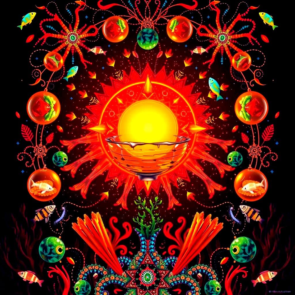 Underwater World in a Glassy Sanctuary