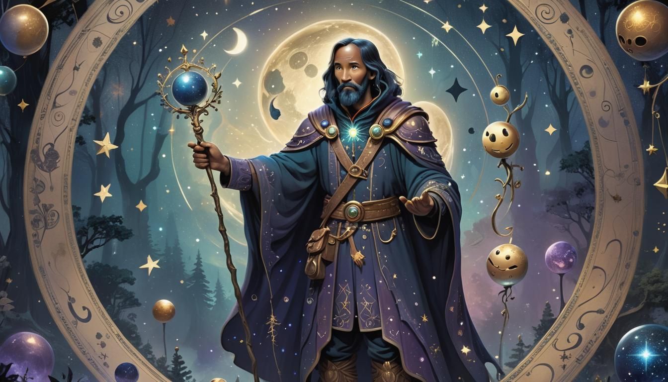 Pluto as Human in Mystical Forest Concept Art