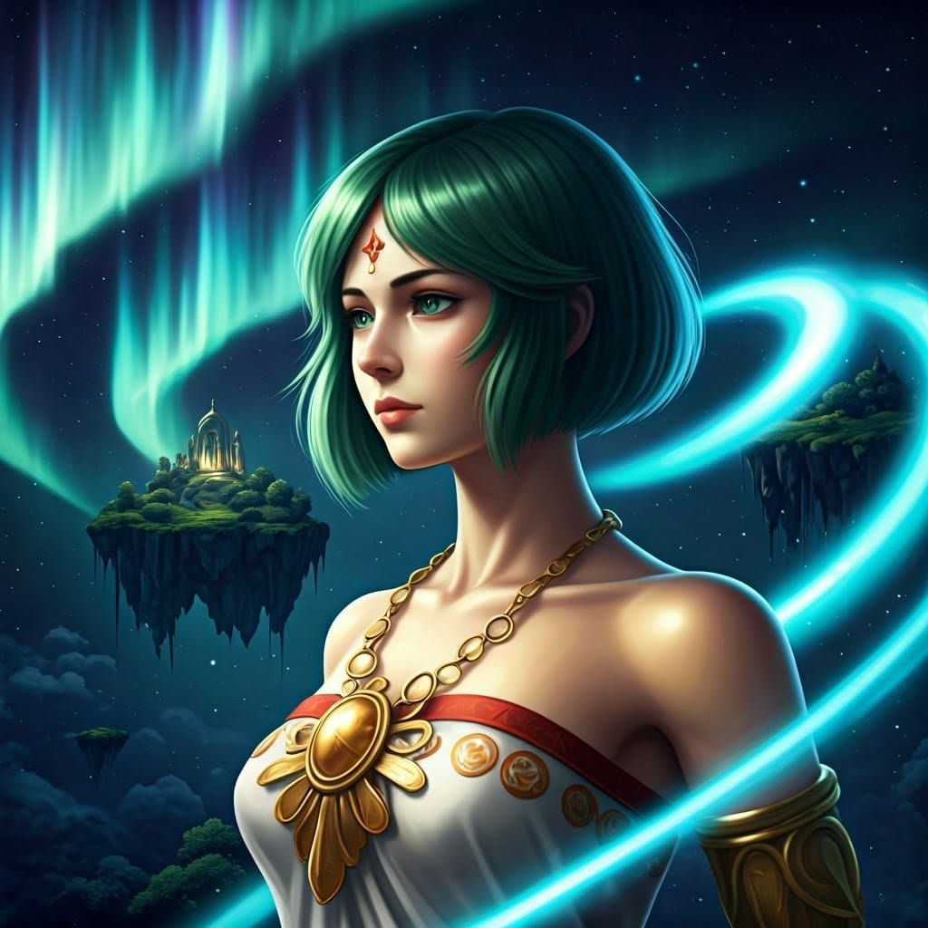 Lady Palutena with Bob Cut in Ethereal Realm