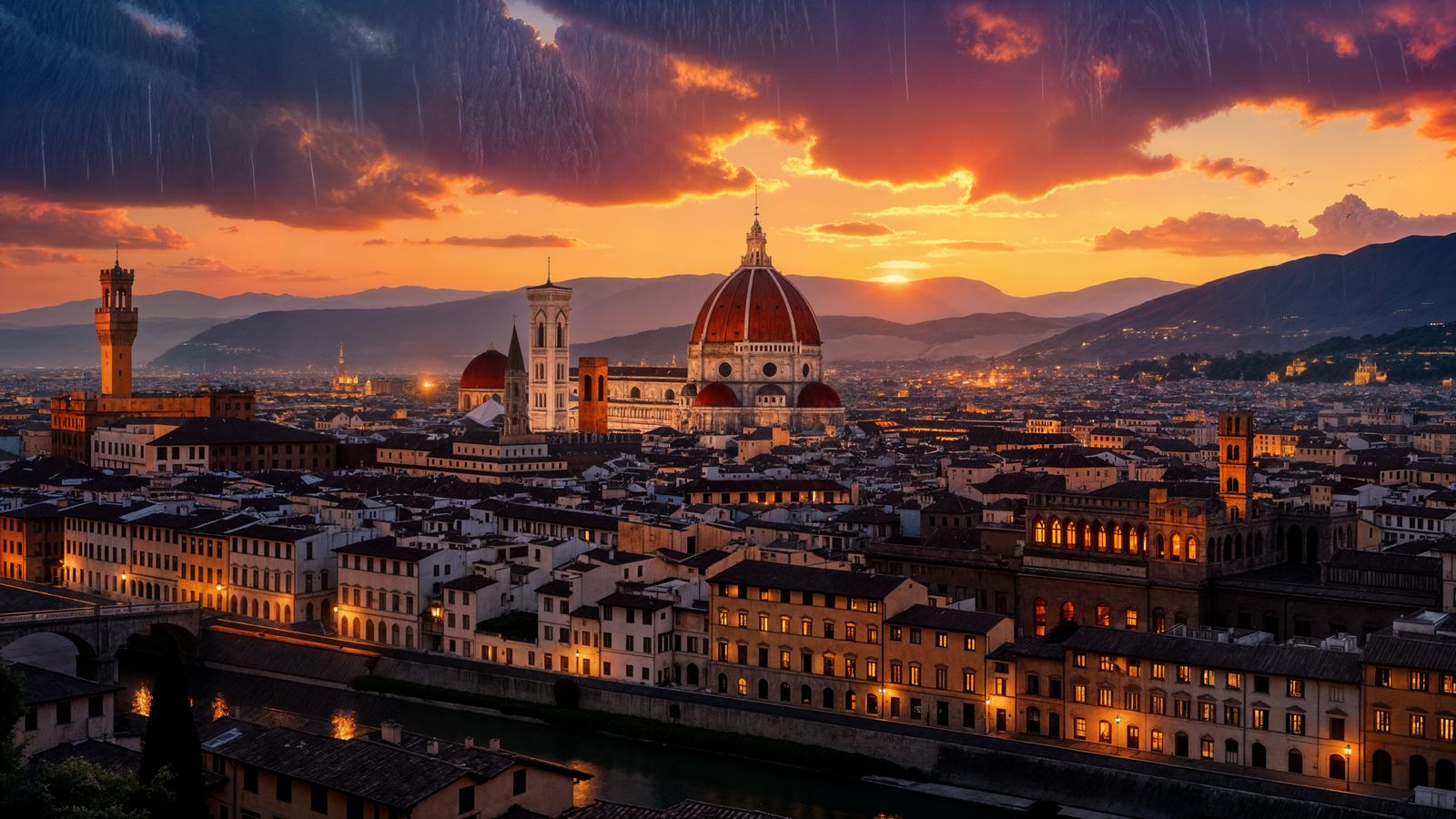 High-Quality 4K View of Florence Landscape