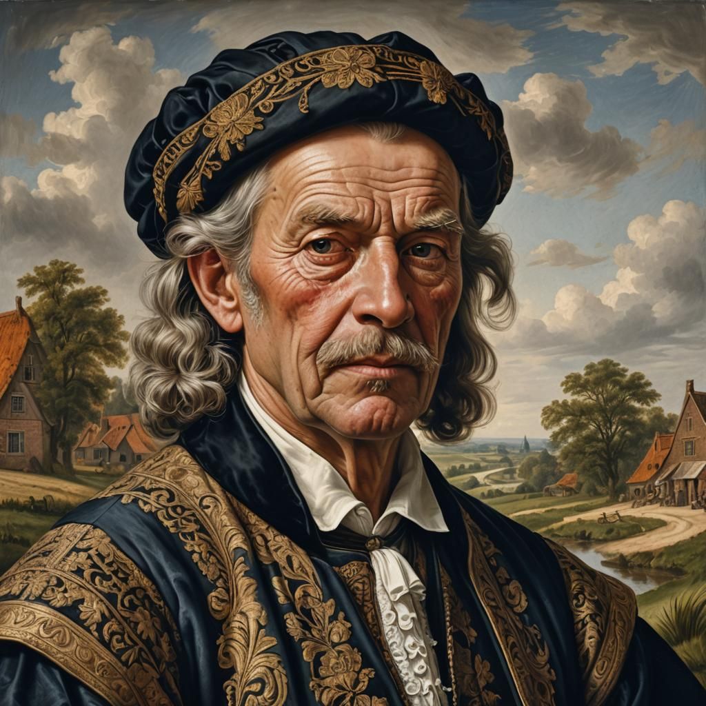 17th Century Dutch Portrait of Claes Dammasz Aleman