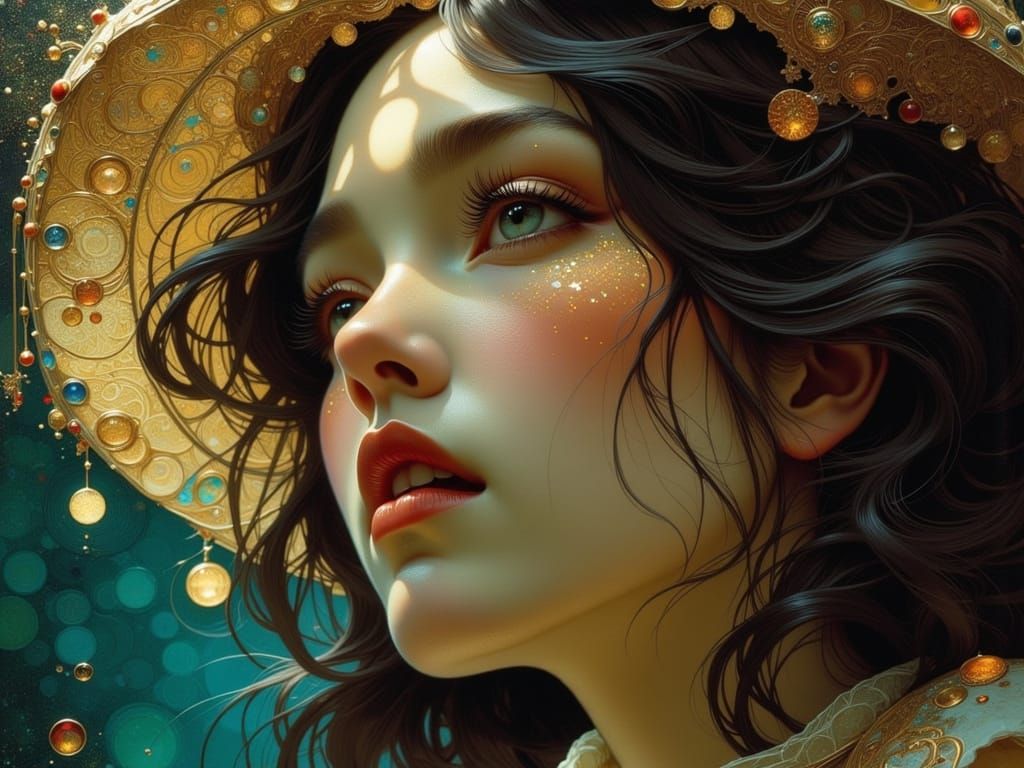 Stunning Portrait with Vibrant Contrasted Colors