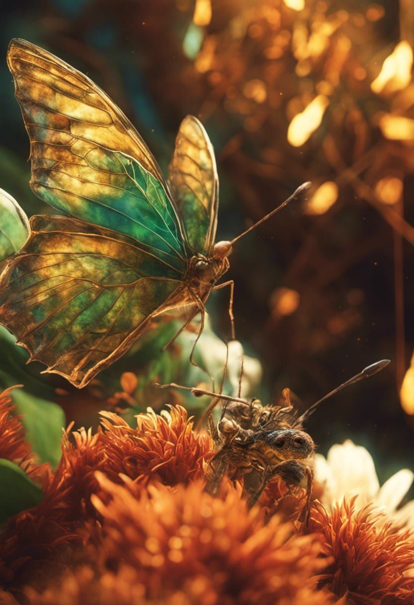 Mad Scientist Spider in Surreal Digital Art