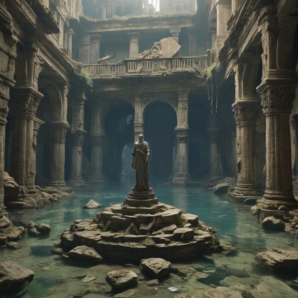 Ancient Underwater City Ruins: Cinematic Discovery