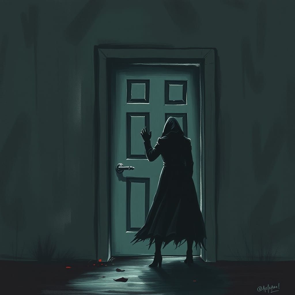 Surreal Nightmare Knocks: A Doorway to Fear