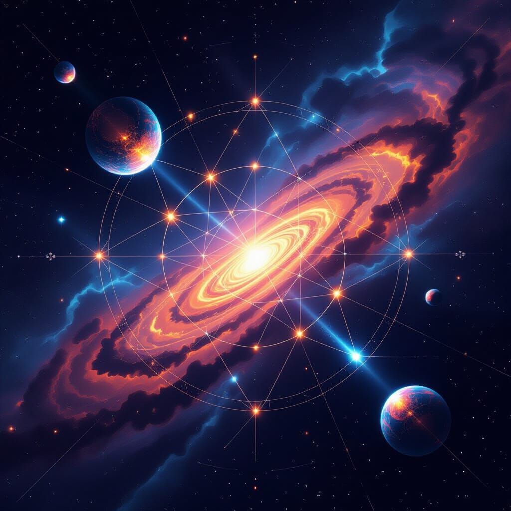 Infinity Constellations: Surreal Abstract Universe