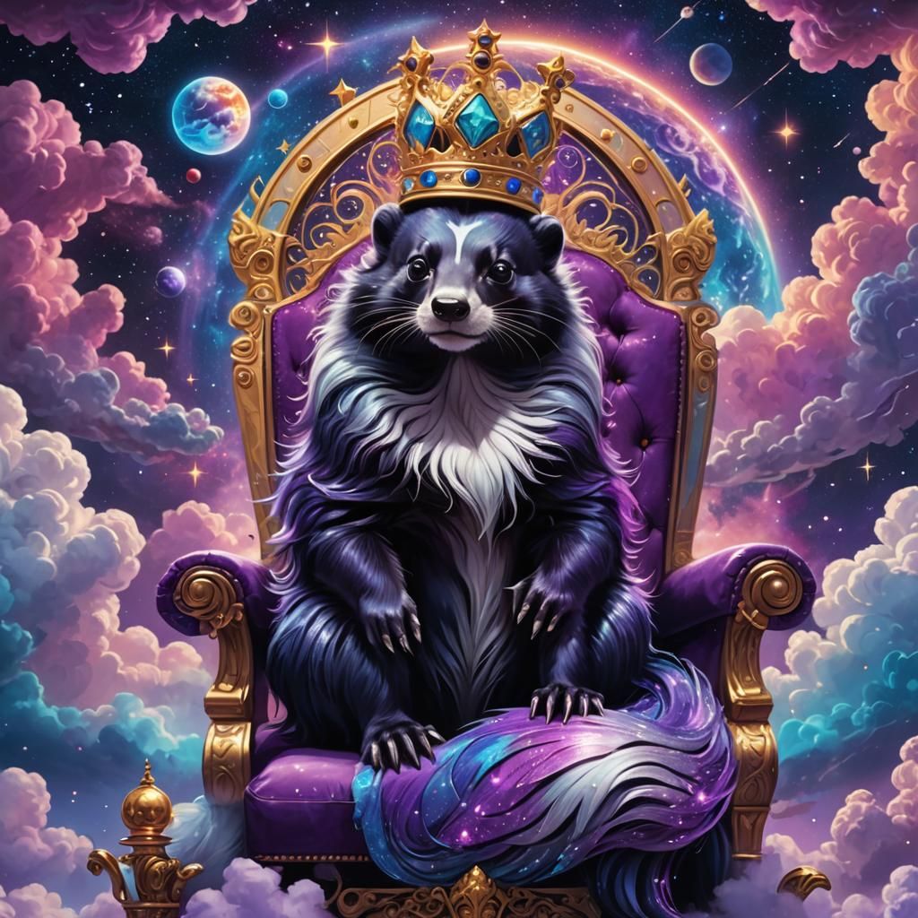Regal Skunk King on Cosmic Throne