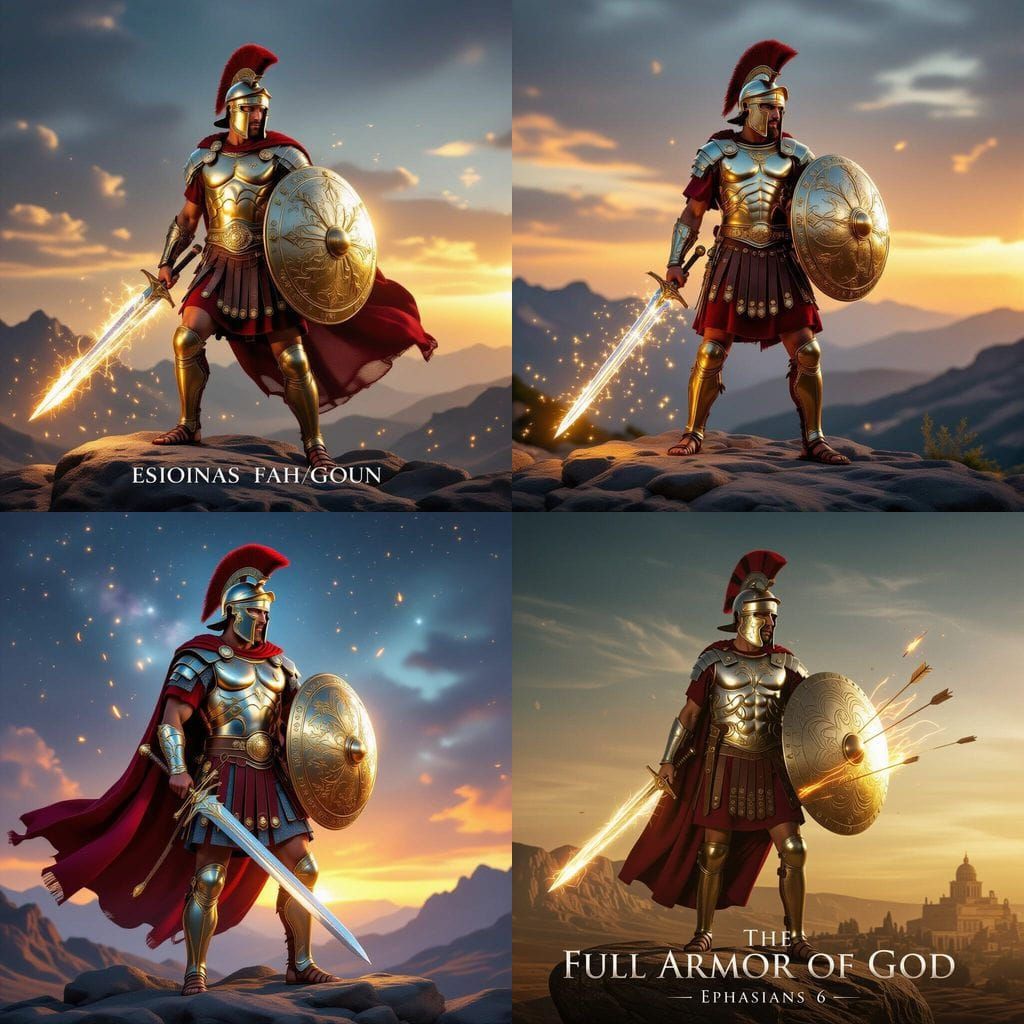 Full Armor of God: Spiritual Warrior in Celestial Battle