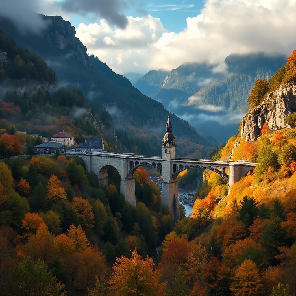 Bastei Bridge in Saxon Switzerland: Romantic Landscape