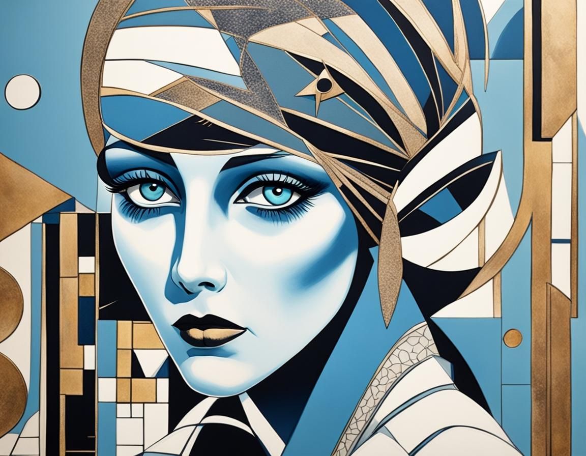 Ethereal Killer: A Sad Woman in Space, Art Deco