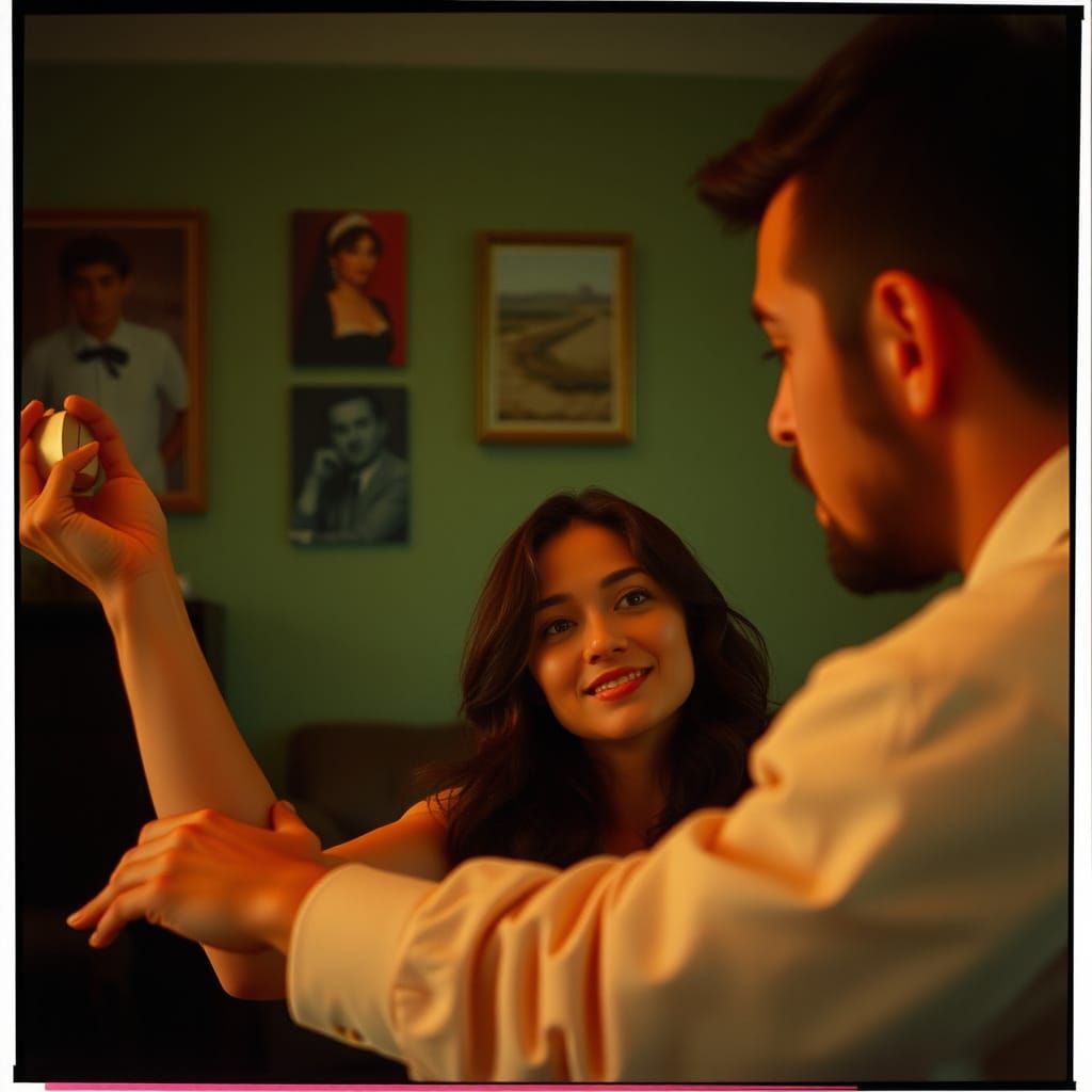 Dramatic Film Still in Vibrant Color Grading